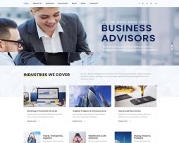 Tema site Wordpress 1581R Para empresas de Consultoria