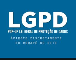 LGPD Pop-up Aceite de Cokies Lei Geral de Proteção de Dados