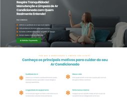 Tema Wordpress Site Landing Page Ar Condicionado Elementor PortuguêsR1674 Simples de Editar