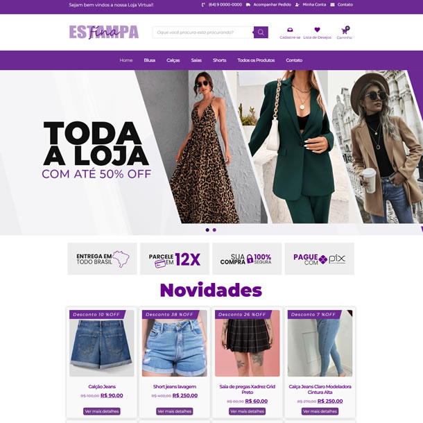 Site Tema Wordpress Loja de Roupa Português Elementor Simples de Alterar R1860 Site Tema Wordpress Loja de Roupa Português Elementor Simples de Alterar R1860